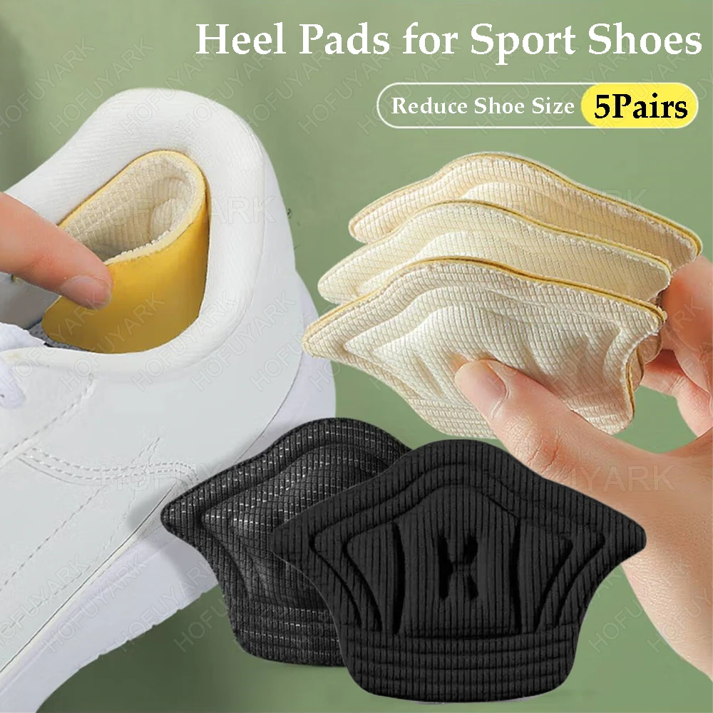 10pcs Heel Pads for Shoes To Reduce Size Anti-wear Foot Pads for Loose Shoes Heel Stickers for Sneakers Adjust Shoe Size Insert