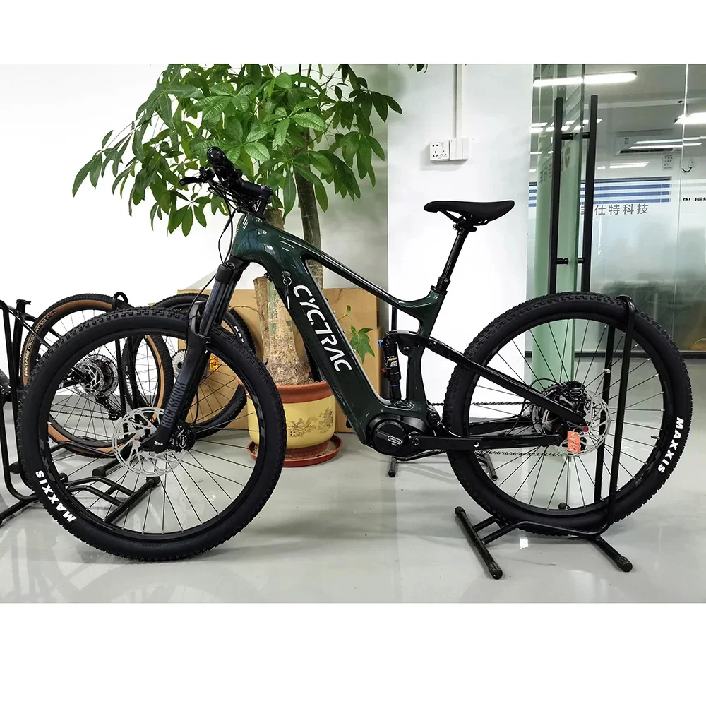 Высококлассный мотор Bafang EM10 M600 TWITTER 12S 48V15A500W, скрытый внутренний кабель 27,5/29in, электрический велосипед с полной подвеской из углеродного волокна