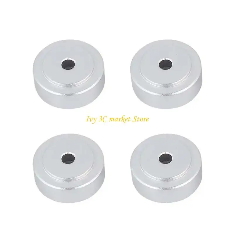 D7YC Tabletop Music Player Equipment Feet Metal Audios Amplifiers Support Mats 4PCS