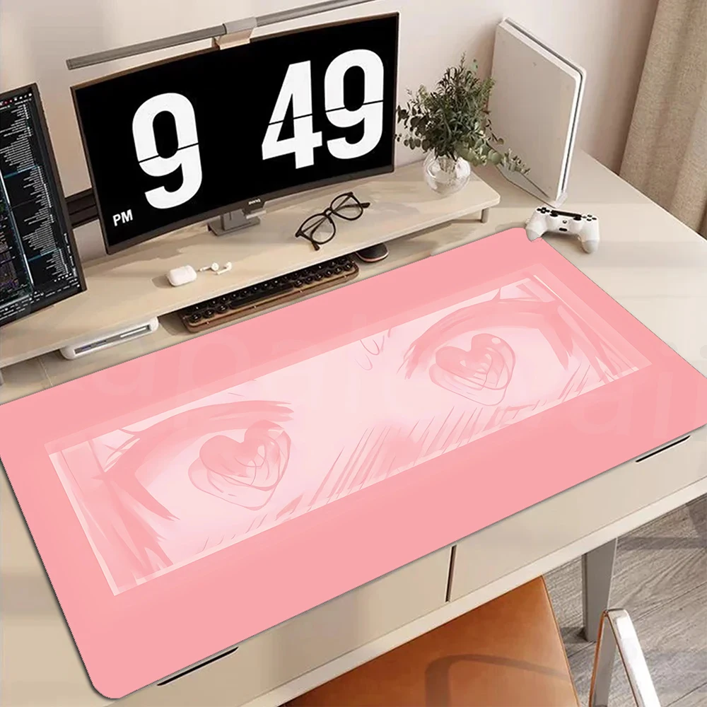 Anime Girl Mouse Pad Kawaii Mousepad Gaming Speed Keyboard Pads Large Gamer Mouse Mat Rubber Desk Mat 100x50cm HD Print Carpet