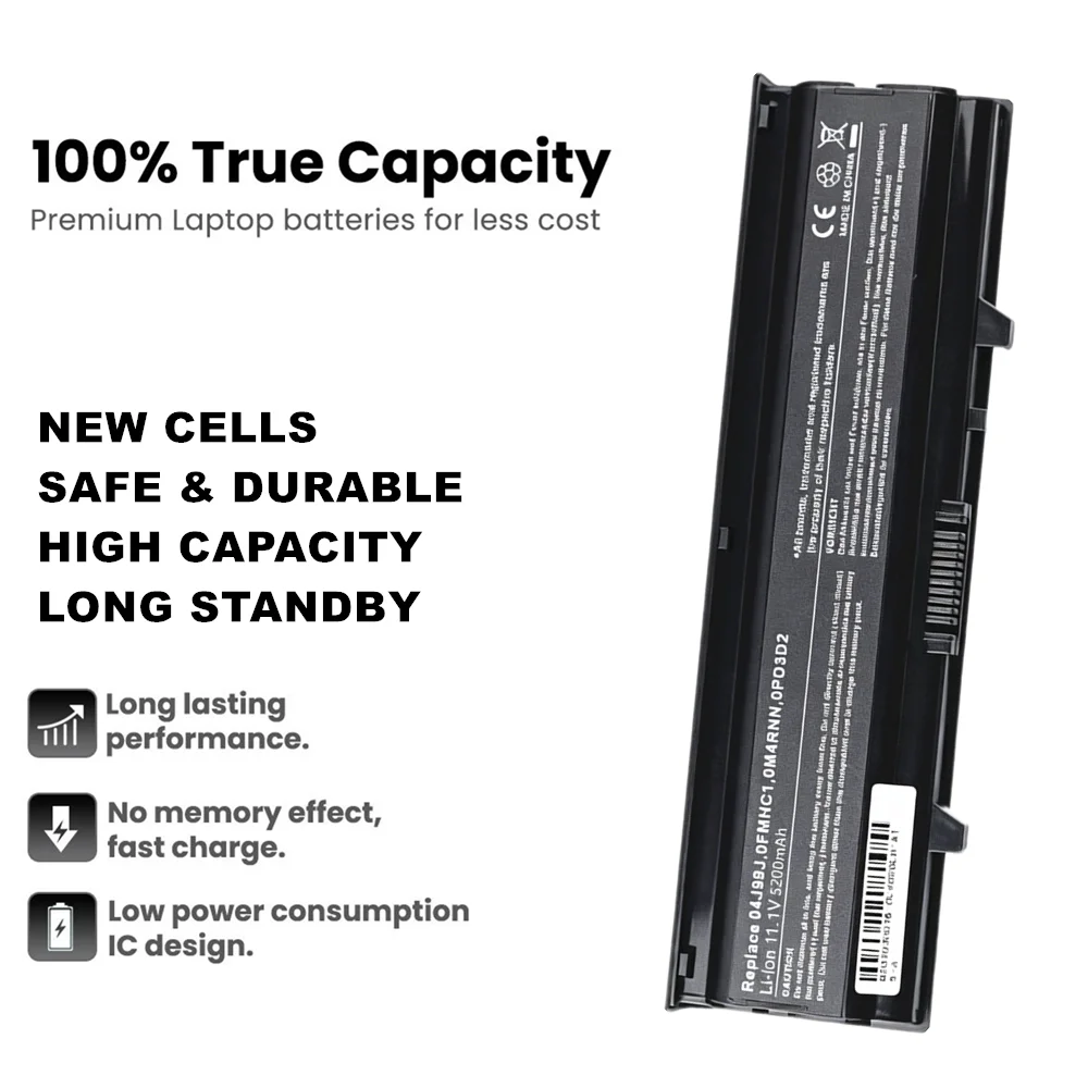 Laptop Battery For DELL Inspiron 14V 14VR N4020 N4030 N4030D 0M4RNN FMHC10 TKV2V W4FYY X3X3X