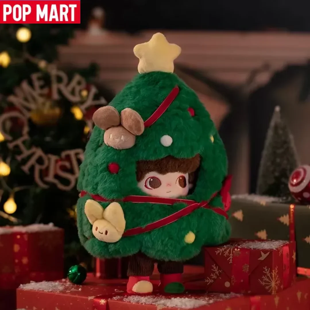 

POP MART DIMOO 20 см Кукла-фигурка - Милый рождественский подарок, оригинальная фигурка из серии «Снеговик», украшение для рабочего стола