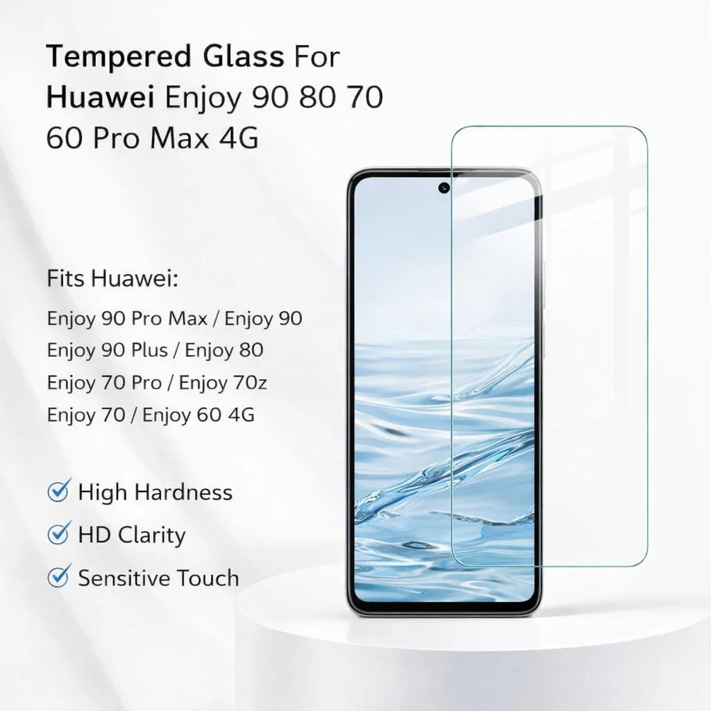 

Tempered Glass For Huawei Enjoy 90 80 70 60 Pro Max 4G Protector Film 9H Hardness Oleophobic Coating FM0001