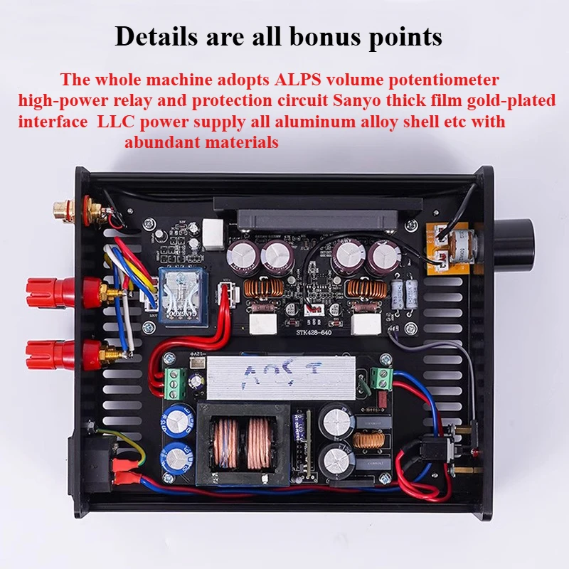 STK428-640 Thick Film High Temperature HiFi Amplifier 200WX2  Power  Pure Rear Stage