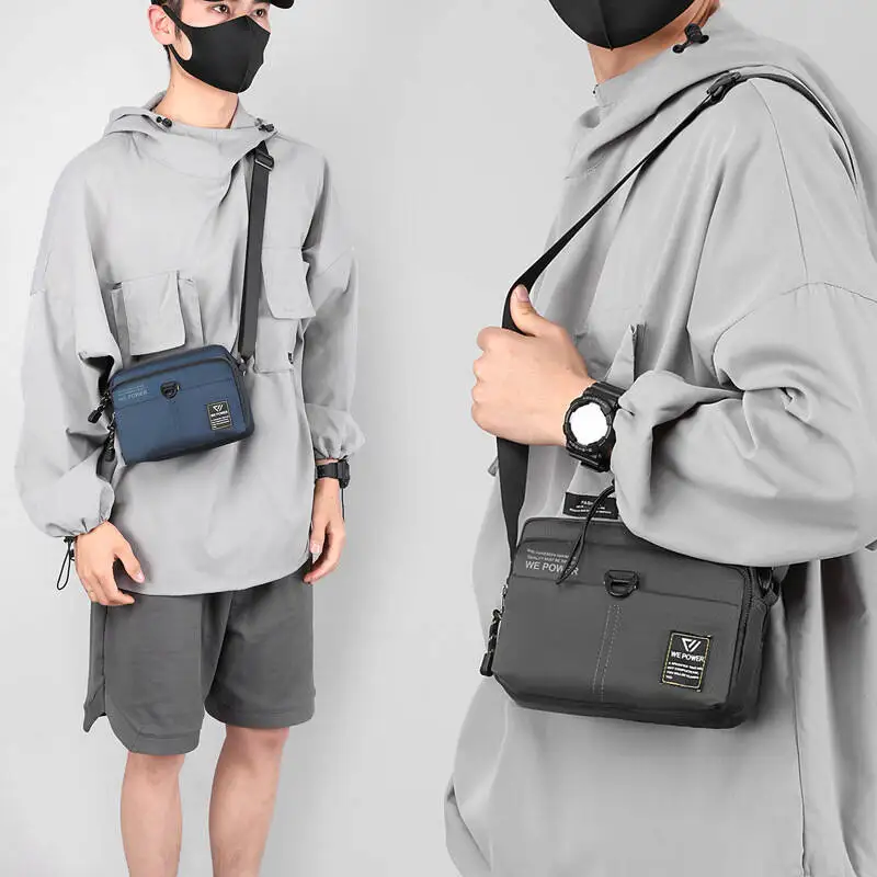 Fashion Design Men's Bag High Quality Oxford Man Messenger Bag Crossbody Hobos Bags 3 Layers Design Men's Handbag Shoulder Bag