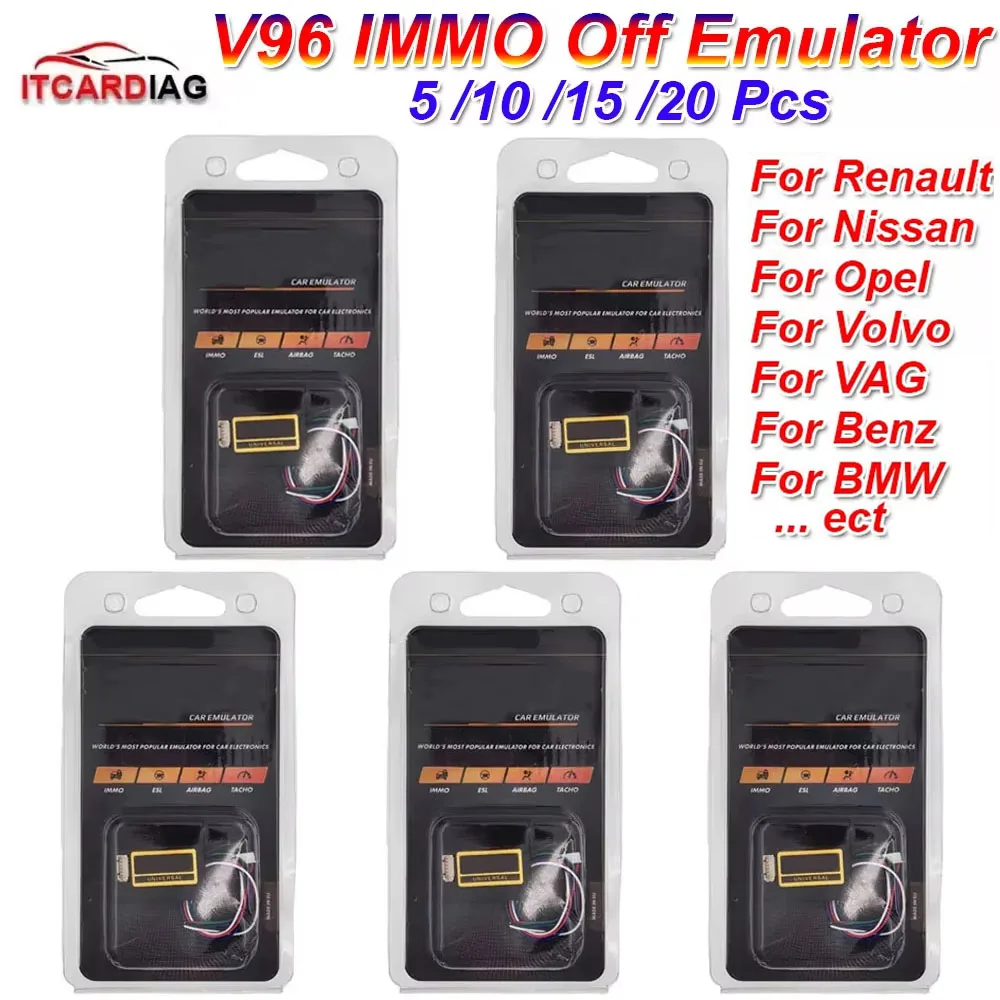 

5/10/15/20 pcs V96 Universal IMMO off Emulator Immobilizer Diagnostic Tool Update of SQU OF68 OF80 OF96