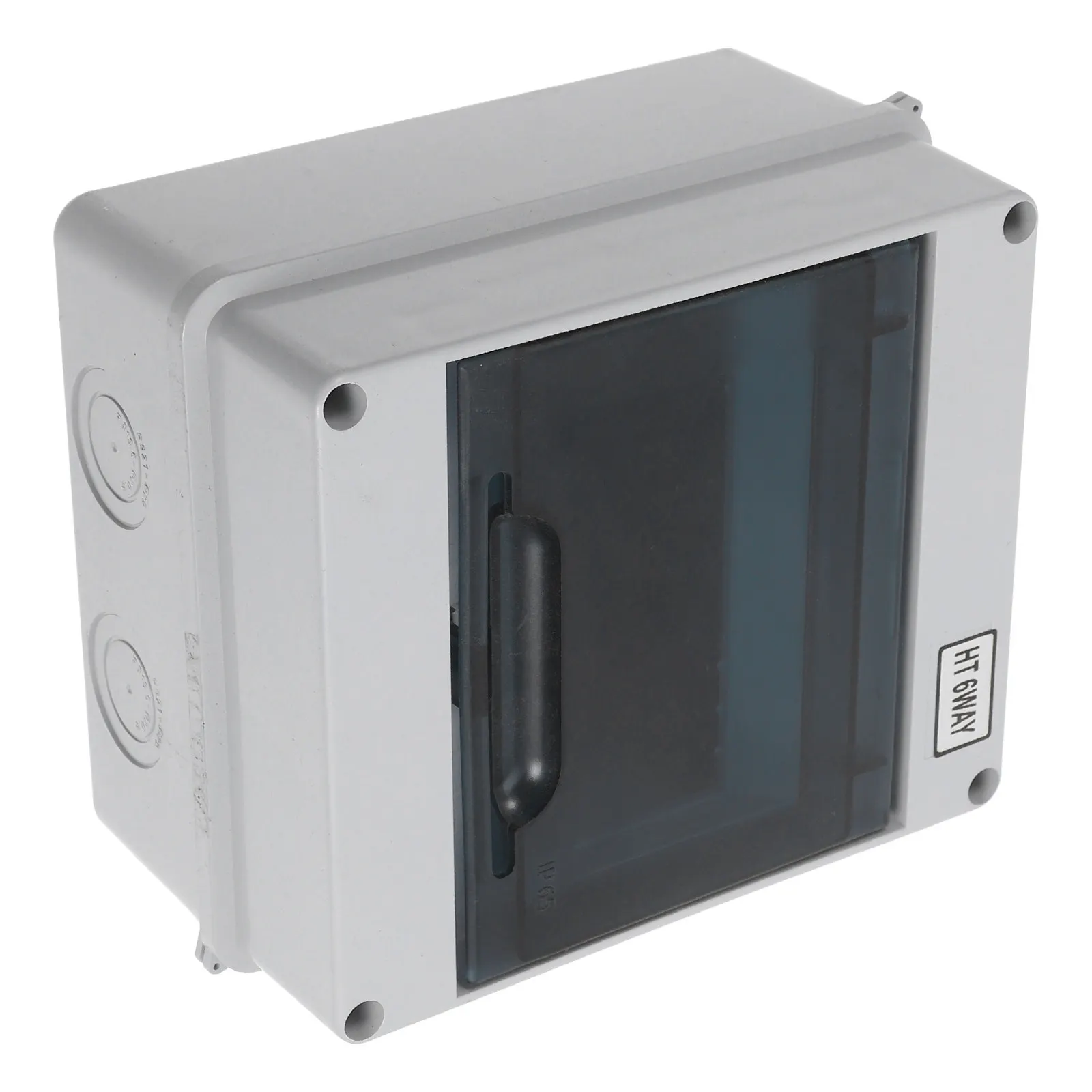 6 Way Plastic Weatherproof Electrical Box Distribution Protection Enclosure Outdoor Indoor Use Waterproof Dustproof Power