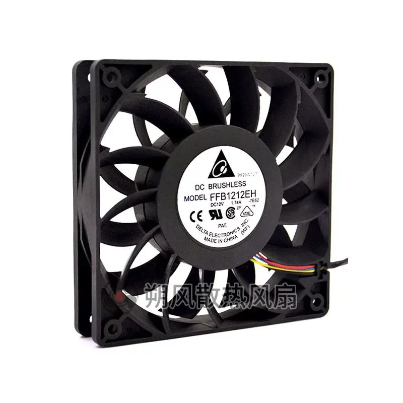 for Delta 12025 12V 1.74A 12CM Speed Regulation Large Air Volume Booster Chassis Fan FFB1212EH