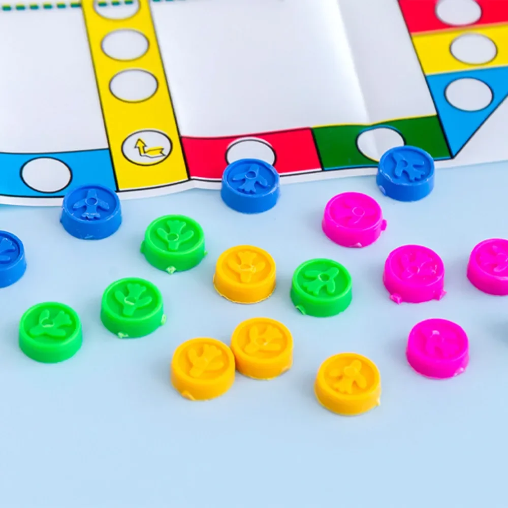 20 Pcs Fun Folding Flying Chess Tabletop Game Kids Birthday Party Baby Shower Gift Kindergarten Prize Pinata Gift Bag Filler Toy