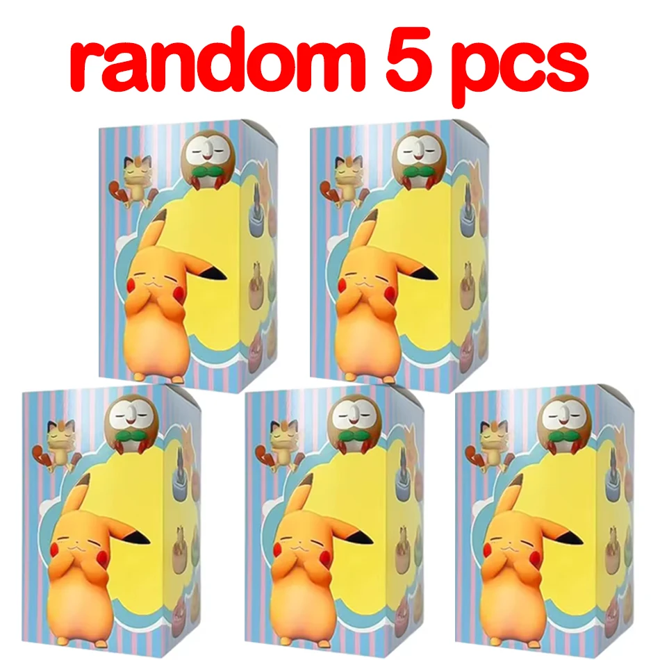 Heiß begehrte Anime-Figur Eevee Multi-Form-Serie Blindbox Desktop-Dekoration Ornament-Set Spielzeug Szenenbauteile Überraschungsgeschenk