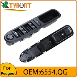 New TYRNT Main Driver Power Window Lift Switch Rearview Mirror Adjustment Button 6554.QG For Peugeot 207 6554QG Car Accesorios