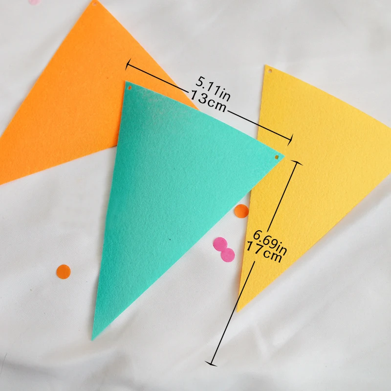 1 pack, Colorful Triangle Flags - Multicolor Pennant Banner for Home, Weddings, Parties, and More - Perfect for Decorating