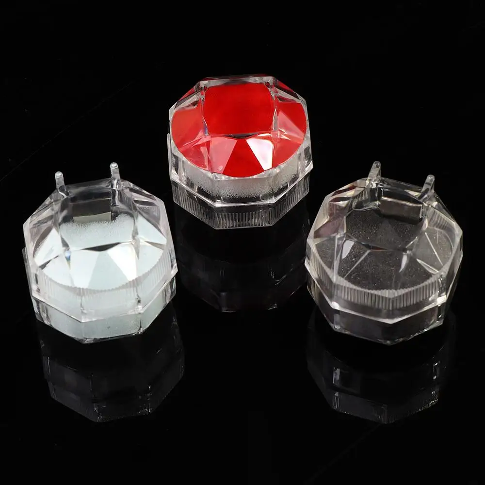 

Fashion Beautiful Clear Crystal Hot Display Case Organizer Earrings Brooch Storage Jewelry Box