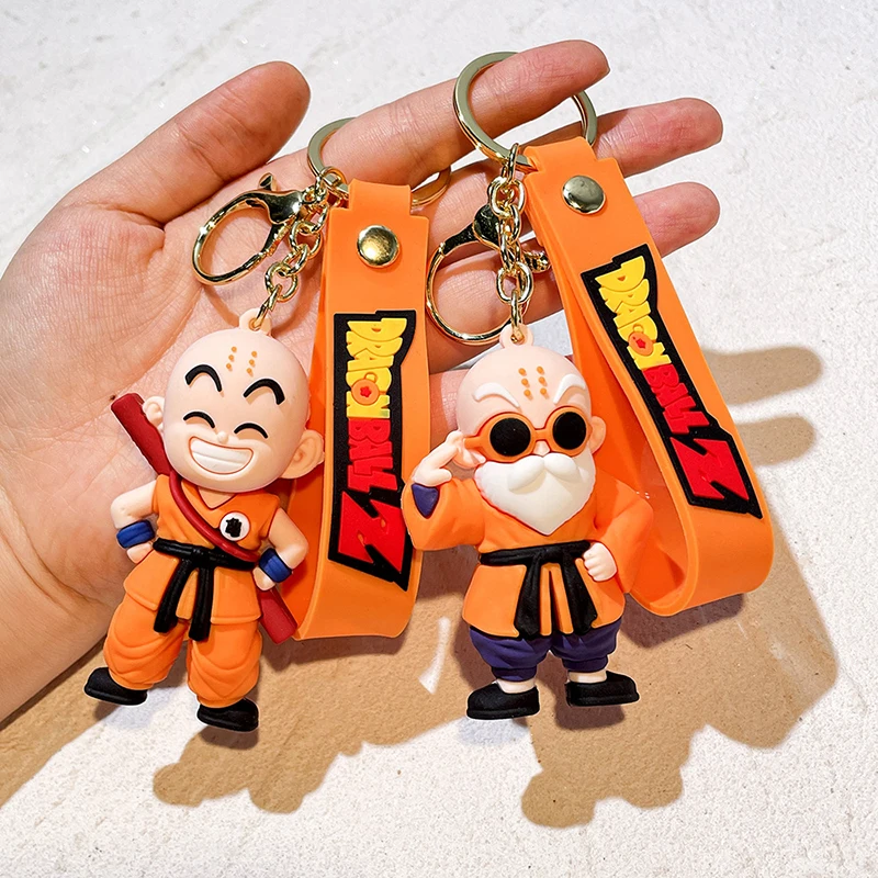 Anime Dragon Ball Keychain Ewelry Son Goku Vegeta Piccolo Action Figures Cute Keyring Bag Pendant Car Ornament Accessories Gifts view 6