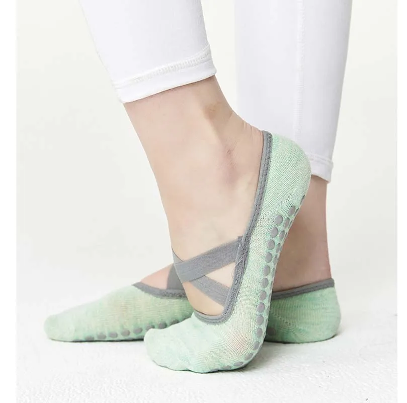 Women Sports Socks for Fitness Gym High Quality Pilates Socks Anti-Slip Breathable Backless Yoga Socks Ankle Ladies Ballet Dance