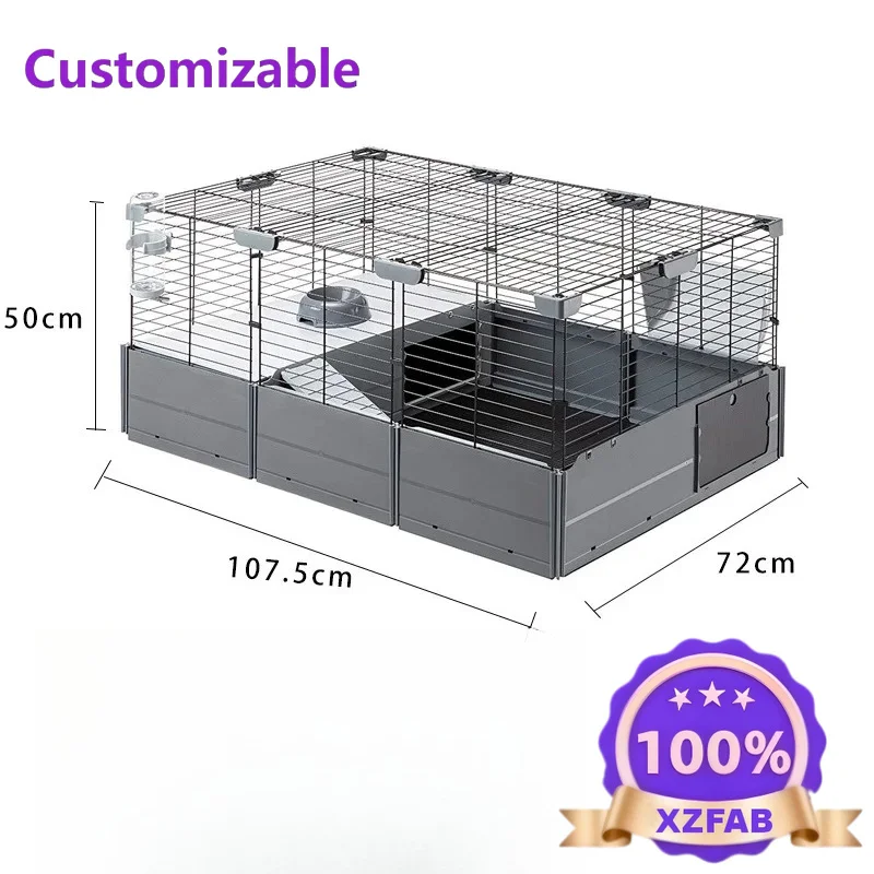 Factory Direct 2026 Rabbit cage guinea pig guinea pig household large rabbit nest new expandable luxury villa