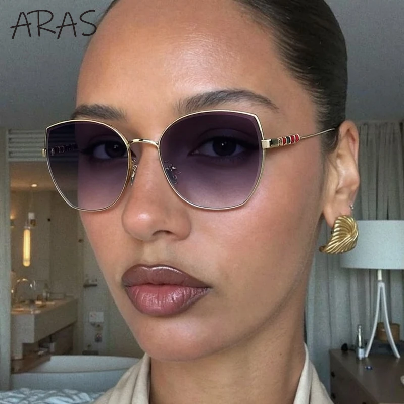 

Cat Eye Sexy Trendy Sunglasses Women 2025 Luxury Brand Metal Frame Square Sunglass UV400 Outdoor Eyewear For Lady Retro Shades