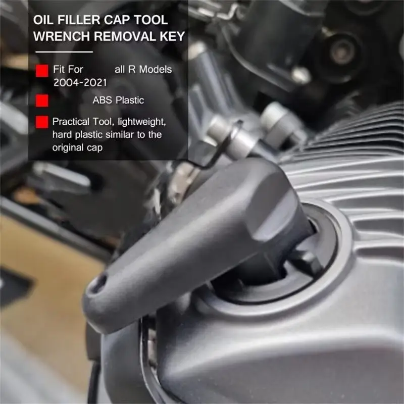 Upgrades Motorcycle Caps Remover with Comfortable Grip Convenient Caps Wrench Enhances Refueling Efficiency