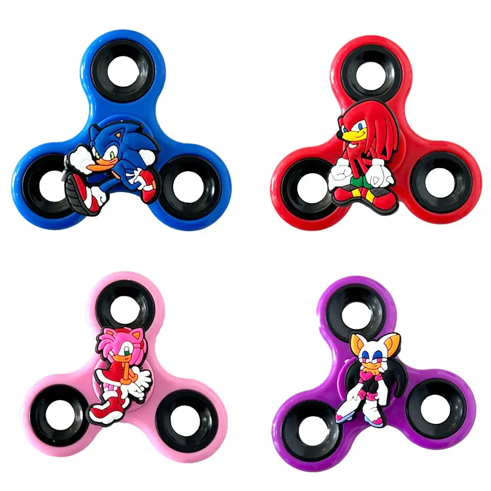 

1 шт. Мультяшная фигурка Соника-зверюшки, спиннер-антистресс, игрушка-спиннер для рук, модель из ПВХ, подарок для детей