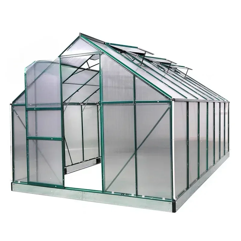 Polycarbonate garden greenhouse house PC sheet  greenhouses Wide Aluminium