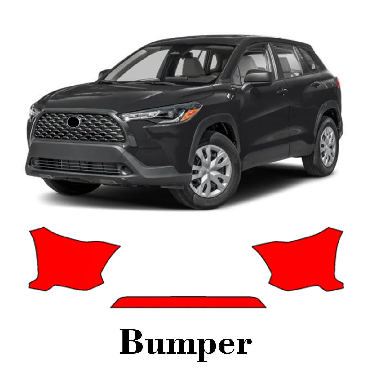 

Car Precut Paint Protection Film Front Bumper Anti-scratch Exterior TPU PPF For Toyota Corolla Cross 2022-2025