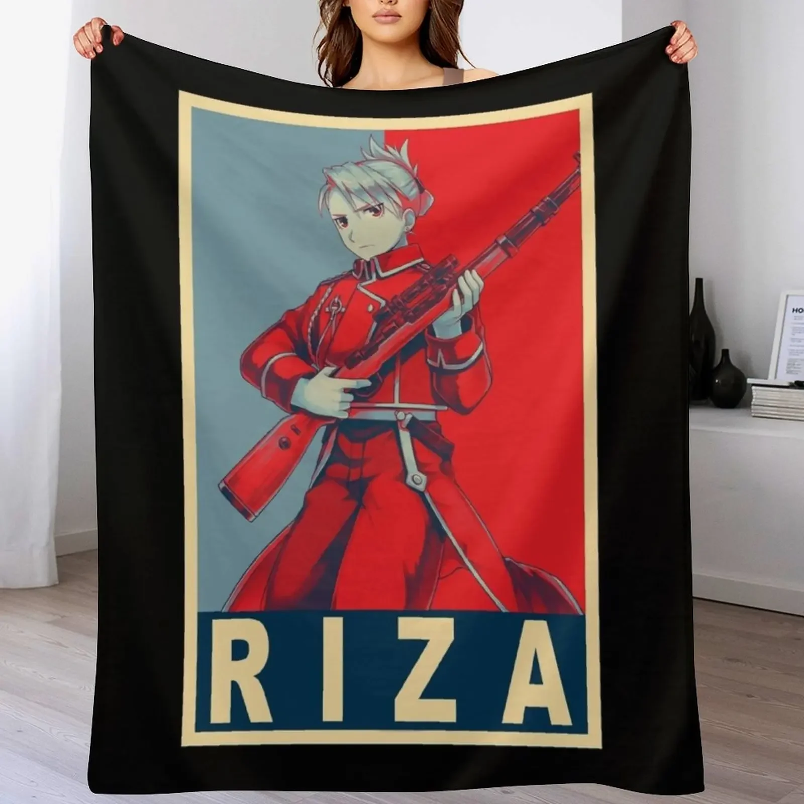 

Hawkeye Riza - Poster Throw Blanket Comforter Bed warm winter Large Blankets