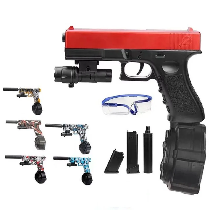 Elektryczny pistolet z żelową kulką wodną Pistolet zabawkowy Hydrożel Elektryczny pistolet do paintballa dla dorosłych Chłopcy Outdoor Cs Gra