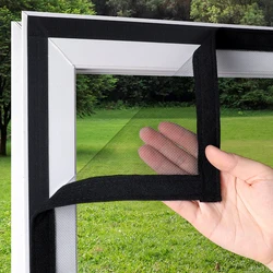 200x200cm Extra-Large Self-Adhesive Window and Door Screen, Reusable, Easy to Install, Mosquito and Insect Protection