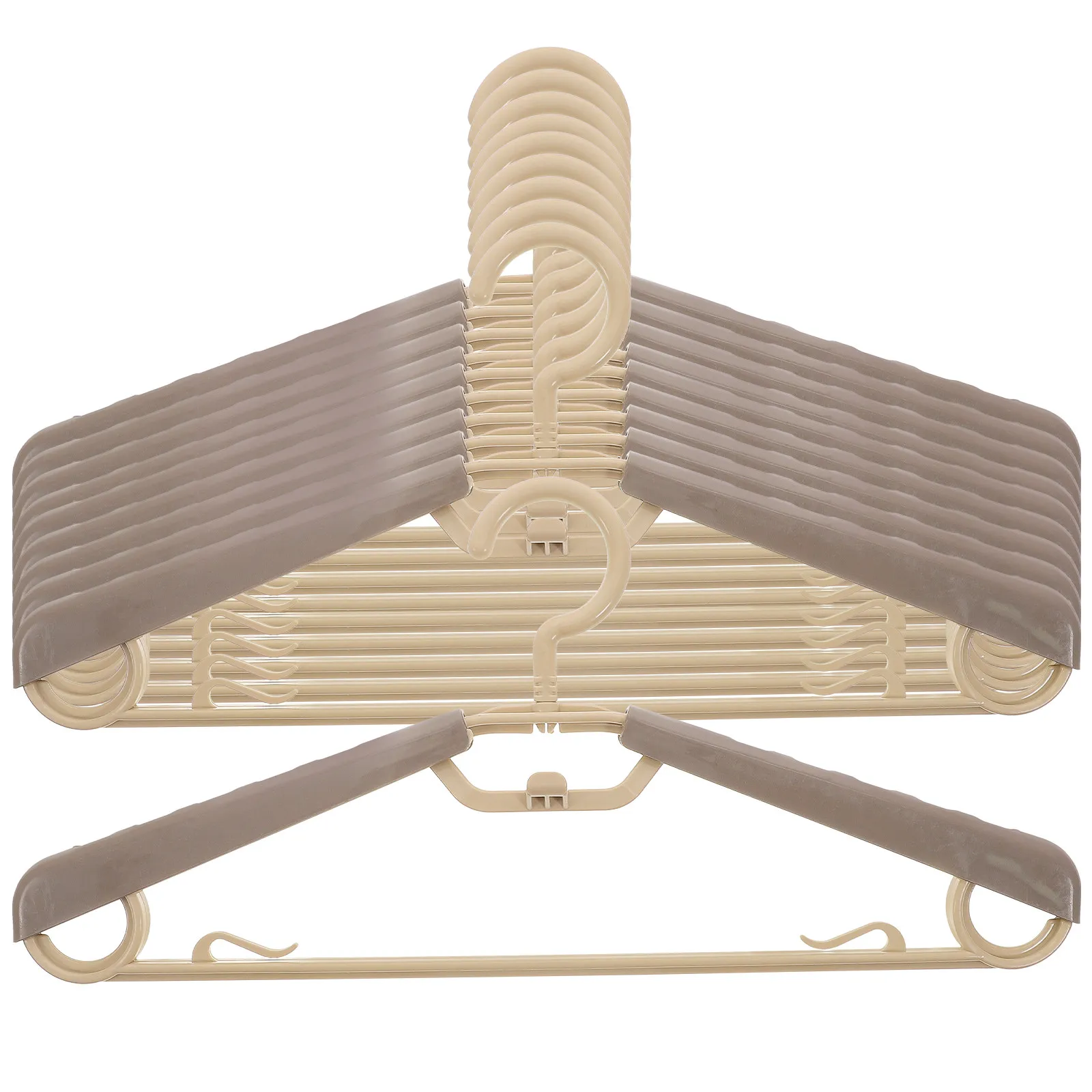 10pcs-sturdy-adjustable-hangers-abs-material-space-saving-heavy-duty-clothing-hangers-for-coats-sweaters-pants-ties-laundry
