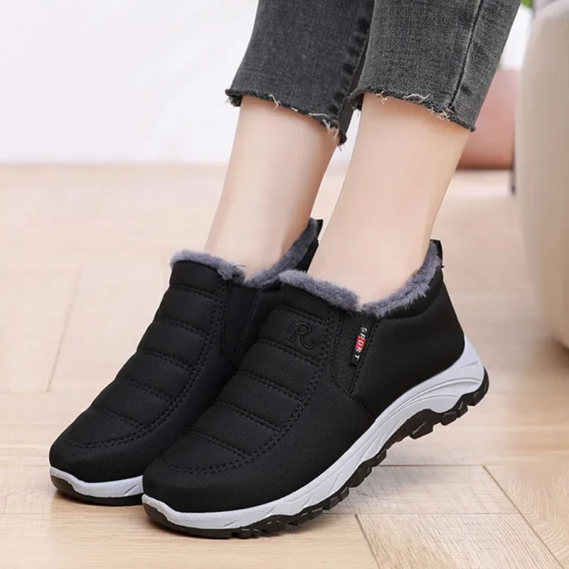 Women's Shoes Winter Womens Boots Unisex Snow Boots Warm Waterproof Ankle Boots Plush Shoes for Women Trend Slip on Casual Shoes