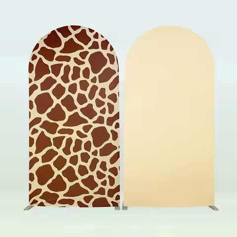 Arch Backdrop Covers for Kids Jungle Safari Wedding Birthday Party Baby Shower Decor Giraffe Bear Baby Pattern Background Props