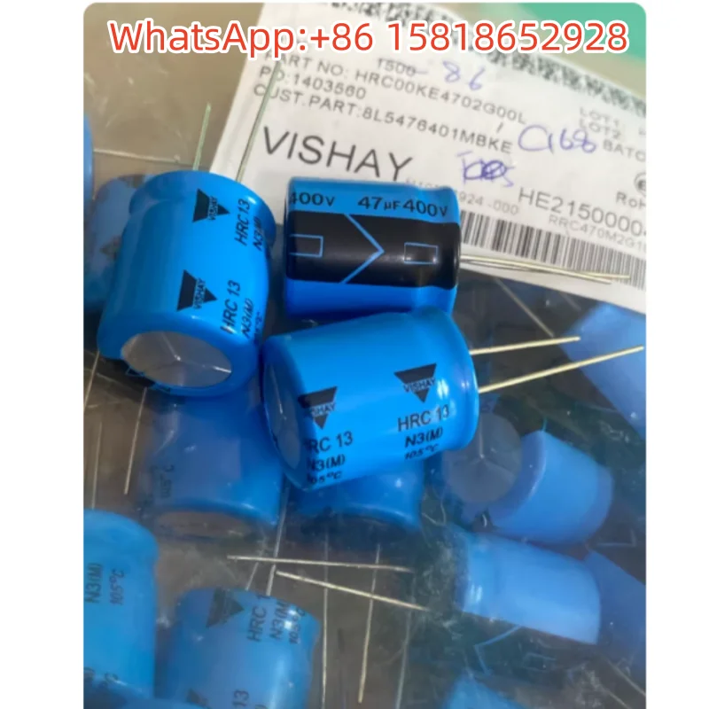 2pcs 400V47UF 47UF400V VISHAY-BC capacitor eletrolítico com filtro de áudio GRC 18*20