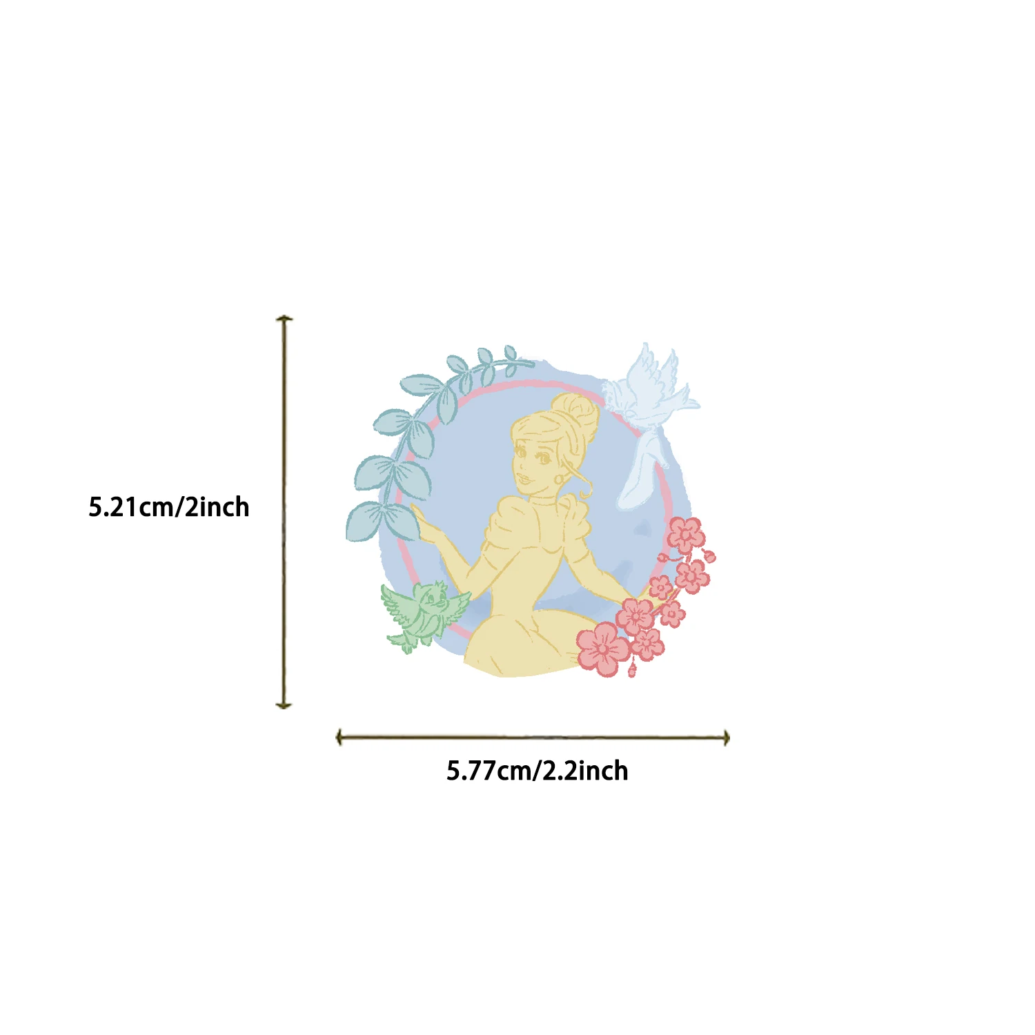 50 قطعة ملصقات أميرات ديزني لطيف سندريلا رابونزيل حسناء الشارات الهاتف الأمتعة الغيتار المائية الكرتون أنيمي ملصق #2