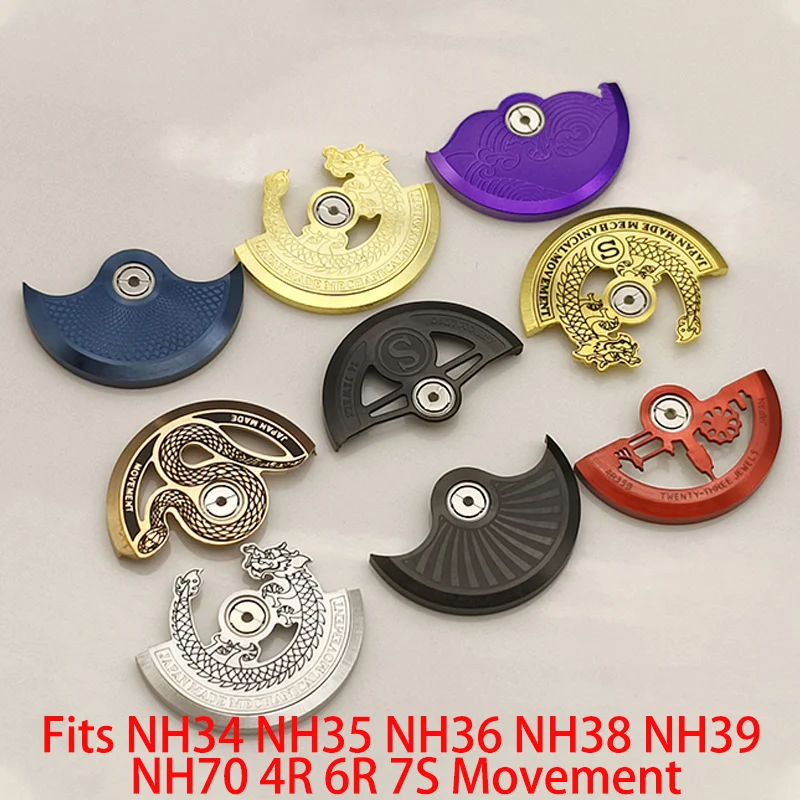 

NH35 Movement Automatic Hammer Rotor Fits For 7S26 NH70 NH34 NH35 NH36 NH38 NH39 4R 6R Movement Men's Watch Refit Part