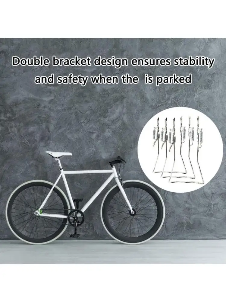 

Bicycles Double Kickstand Parking Rack Bicycles Rear Mount Double Stand Support