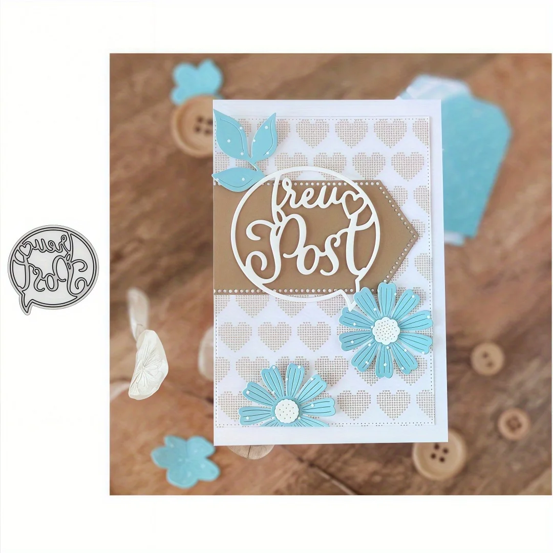 

New Heart and "FreuPost" Die Cutters for Gift Wrapping, Card Making, Scrapbooking and DIY Project Craft Decoration