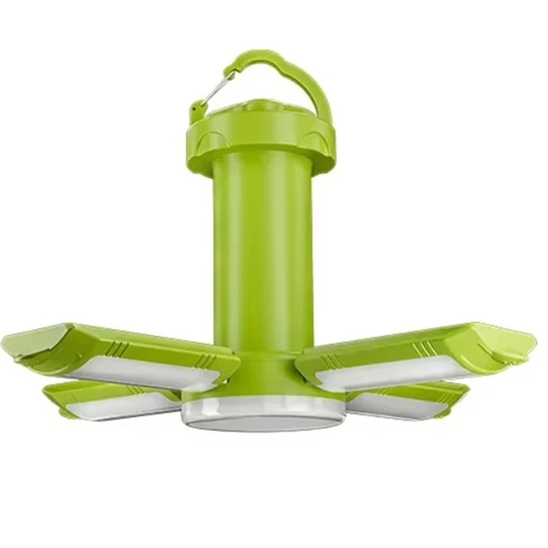 

Portable 4 Leaves Camping Lantern,USB Rechargeable,Folding LED Tent Lamp With Dual Light Modes,Outdoor Emergency Light