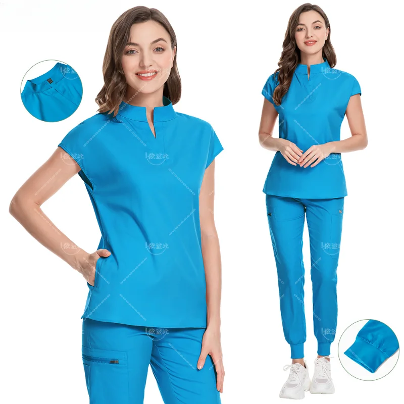 High-quality Scrub Nurse Uniform Healthcare Scrubs Set Medical Clothing for Women Operating Room Doctor Work Clothes