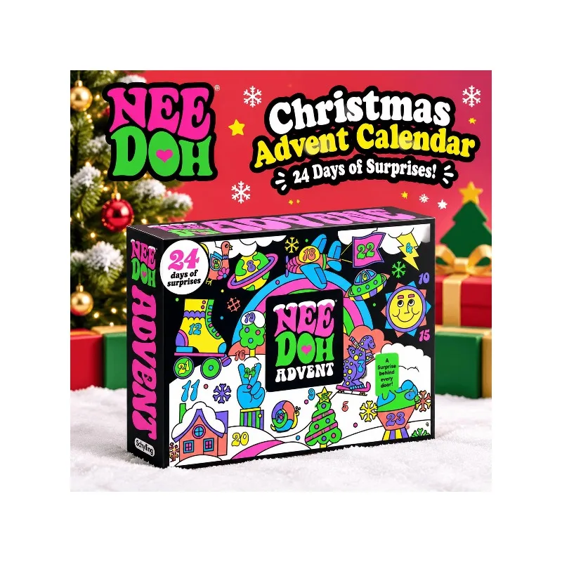 2026 NeeDoh Countdown Calendar 3D Surprise Squeezing Stress Relieving Toy Children Adult New Year's Festival Gift