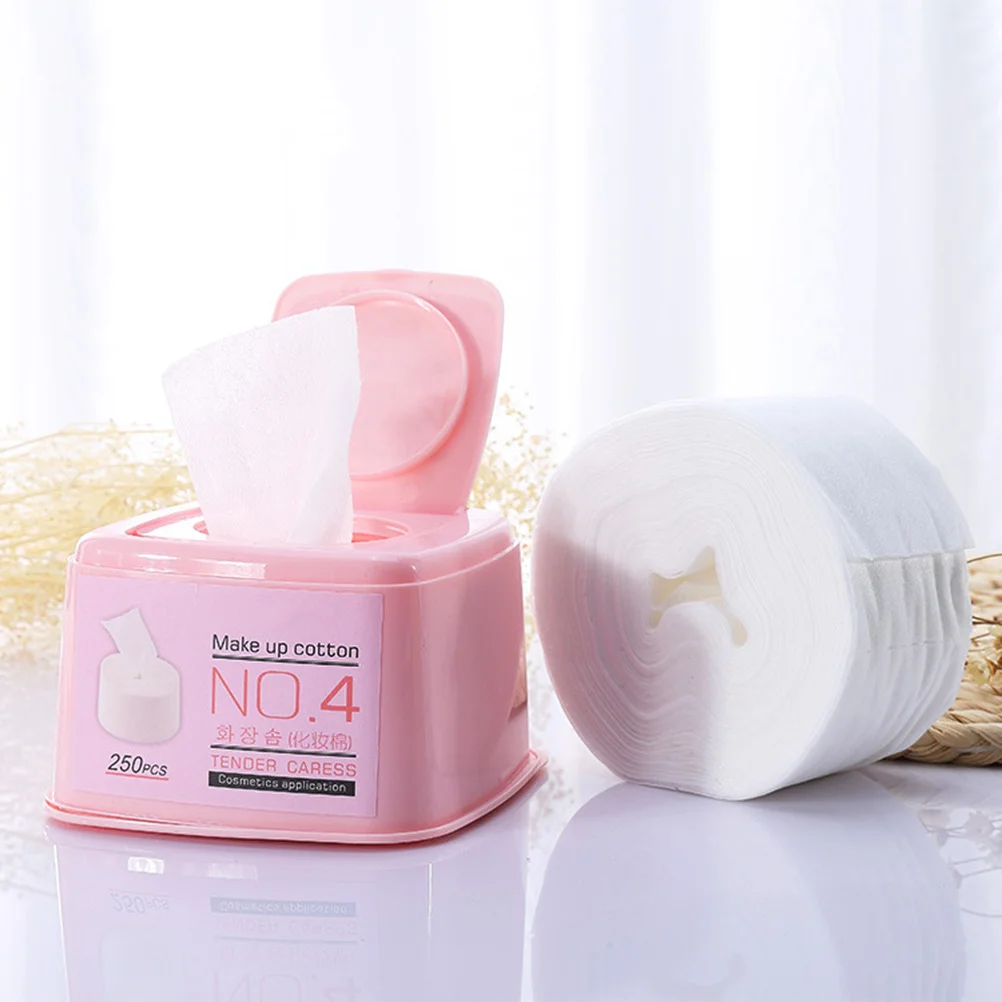 2Pcs Baumwolle Pads Zarte Textur Make-Up Entferner Gesichts Tissue Reinigung Pad Nagellack Entferner Sicher Geruchlos