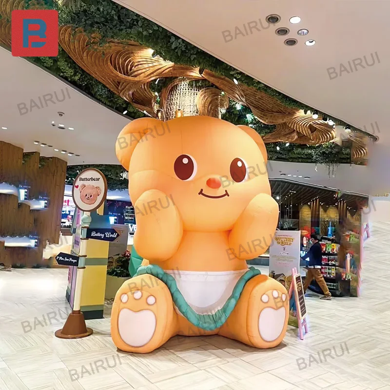 

Надувные милые мишки, воздушные модели на основе животных с выдувными устройствами, уличный квадрат и реквизит для украшения парка.