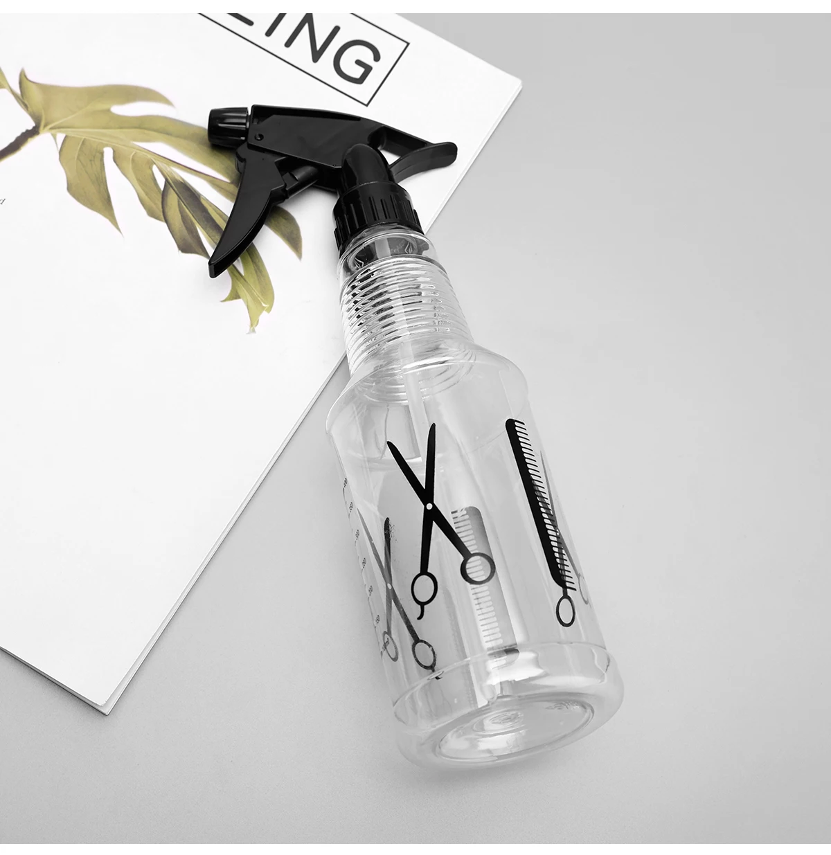 300ml Sprüh flasche Friseursalon Pulver Friseur Nachhaltig keit nachfüllbare Silikon behälter Barbershop Styling Tools Zubehör – Detail 12