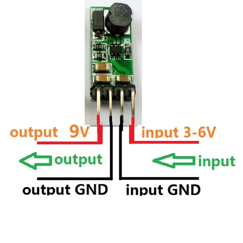 3 uds 3,7 V 5V a 9V DC convertidor elevador modo de corriente de refuerzo módulo de transformación de voltaje PWM