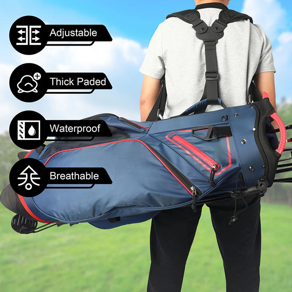 

Double Shoulder Golf Straps Lightweight Straps Waterproof Golf Bag Straps Shoulder Strap Dimensions 43*10cm For Golf Bags