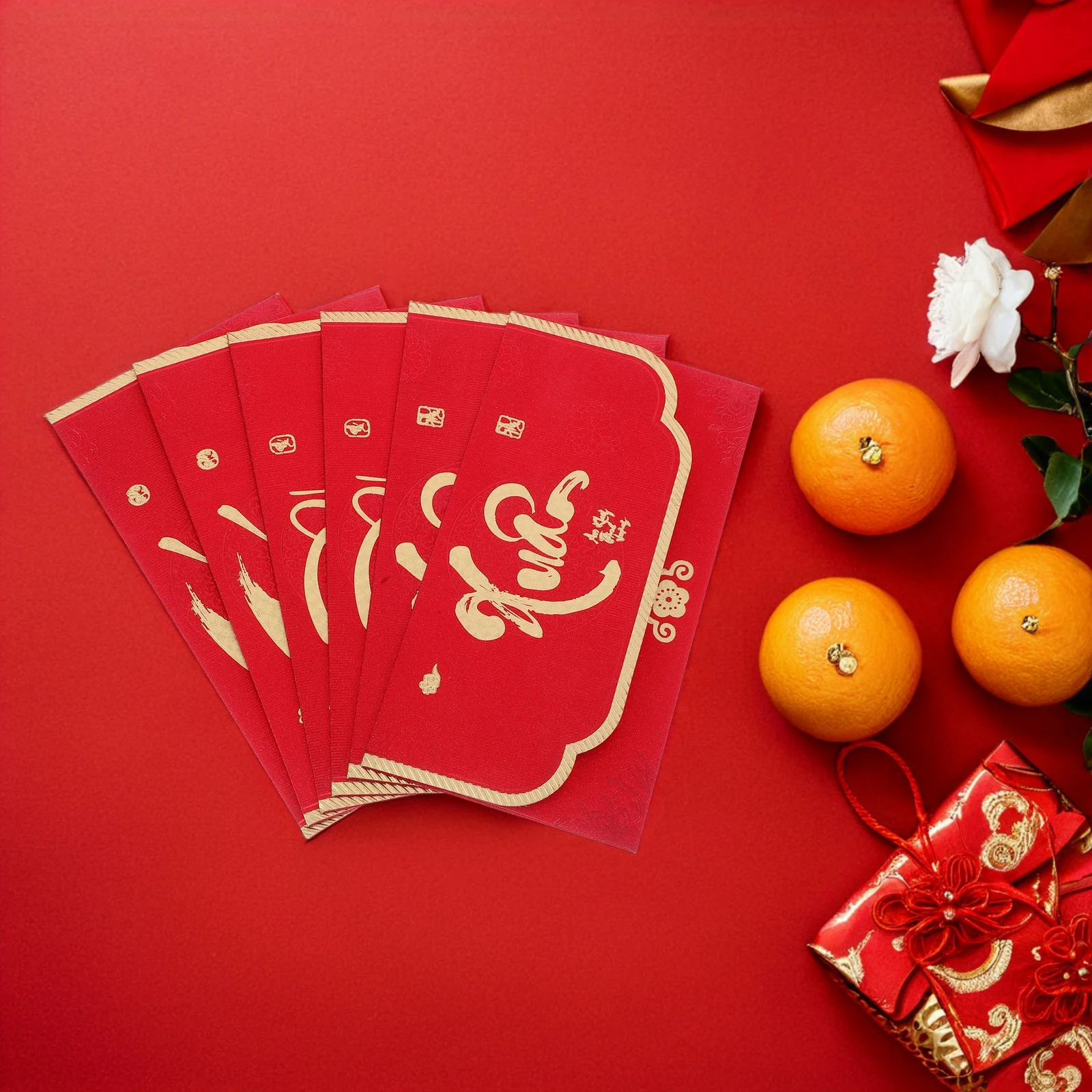 

12pcs Vietnamese Red Envelopes 2026 Year Of Horse Traditional Money Envelopes Hong Bao Party Favors Paper Red Packets For Lunar