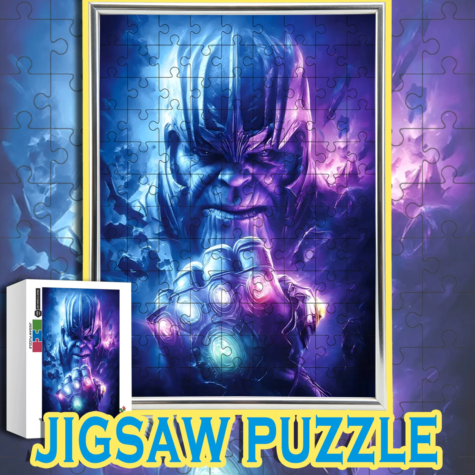 

Деревянный напольный пазл с изображением Таноса от Marvel, 108/200/300/500/1000 элементов, классное украшение для дома, подарок