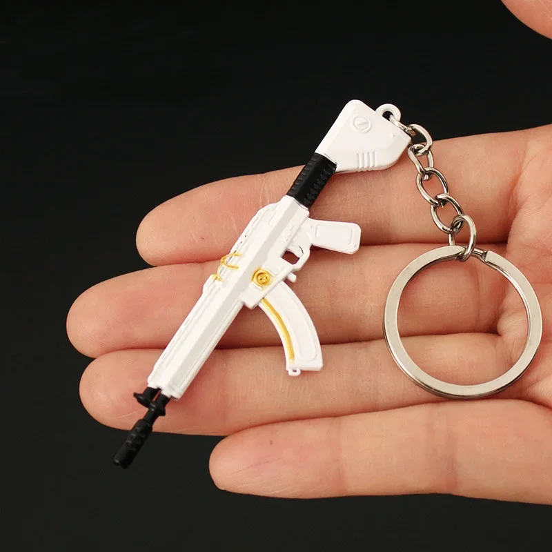 8cm Valorant Melee Reaver Weapon Model Keychain for Men Neptune Vandal Metal Key Ring Finder Fans Car Bag Decoration Jewelry