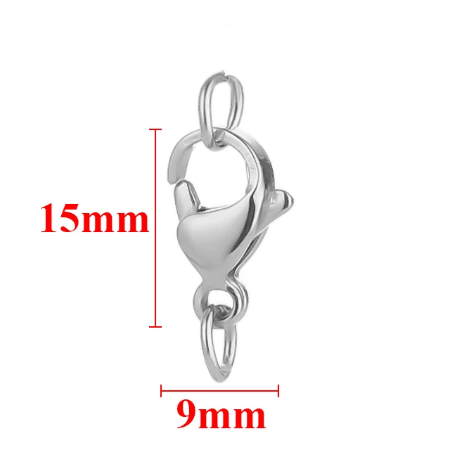 25 Stuks Rvs Kreeft Sluitingen Ringetjes Haken Connector Armband Ketting Kettingen DIY Sieraden Maken Bevindingen Levert