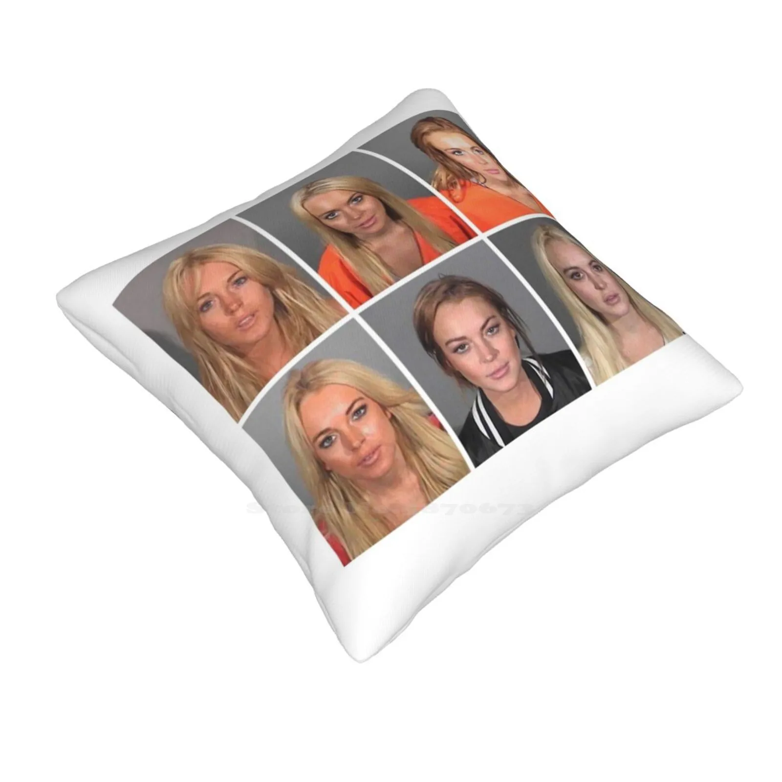 Lindsay Pillowslip Pillowcase Lindsay Lohan Icon Mugshot Celebrity Celebs