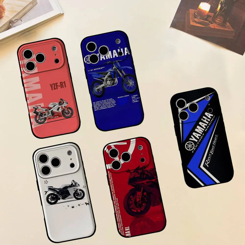 Funda para Teléfono Y-YAMA-HA para iPhone 17/16/15/13/14 Pro Max/ 11Plus/X/Xr/Xs Max/12mini